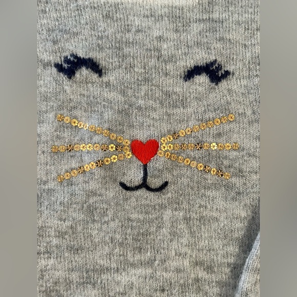 Carter’s cat face sweater. Sz 4T - Picture 2 of 5